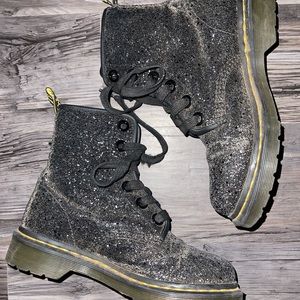 Dr.Martens.1460 PASCAL FINE GLITTER BOOTS. Size 7